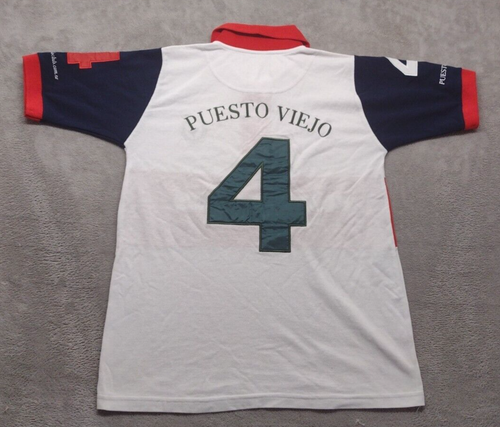 Puesto Viejo Polo Club Canuelas Argentina Shirt Youth Large White Embroidered #4 - Picture 8 of 10