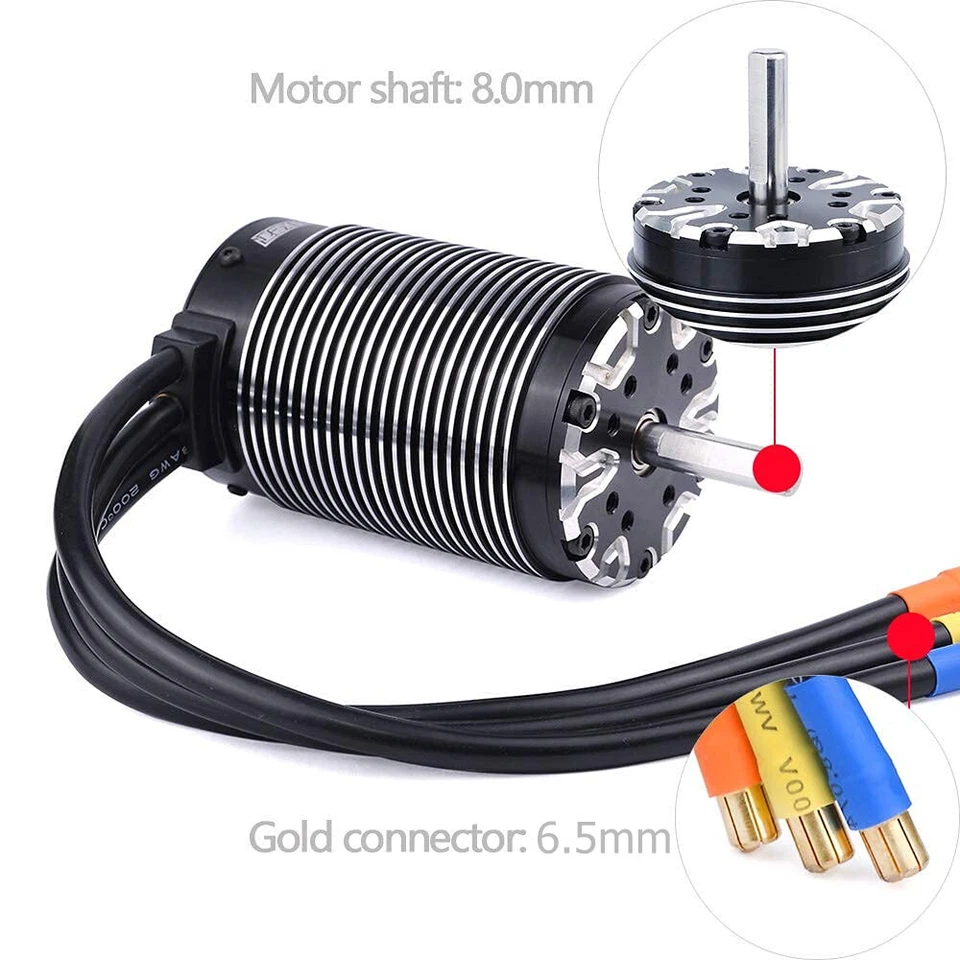 Surpass Hobby 5692 Brushless Motor 1090/980/730KV Shaft 8mm For 1/5 RC Car RTR - Image 3 of 4