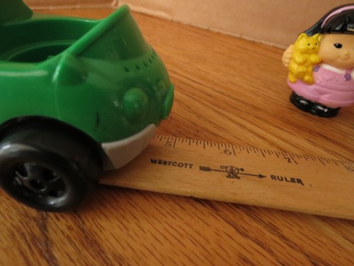 Fisher Price Little People World Travelers Taxi 2 posti con ragazzo ragazza e cane vintage - Foto 9 di 9