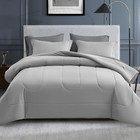 Queen Size Comforter Set 7 Pieces Bed in a Bag - down Alternative Bed Set with S