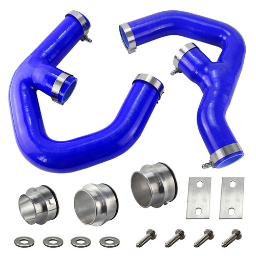 Silikon Turbo Ladeluftkühler Schlauch für Golf MK5 MK6 GTI 2.0 FSi+Adapter Blau - Bild 1 von 10