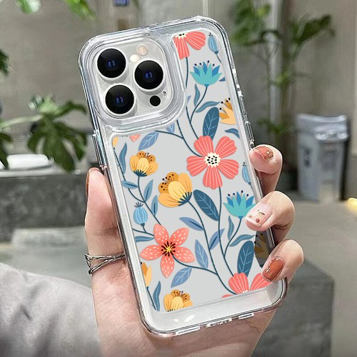 Funda blanda con flores cristalinas para iPhone 16 15 14 Pro Max 13 12 Mini 11 8 - Imagen 10 de 13