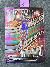 Jalen Duren 2022-23 Panini Prizm Instant Impact #10 Rookie Card RC PISTONS (C)