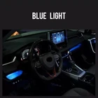 US Stock For Toyota RAV4 2019-2024 Blue Console Atmosphere Light Stripes 3pcs