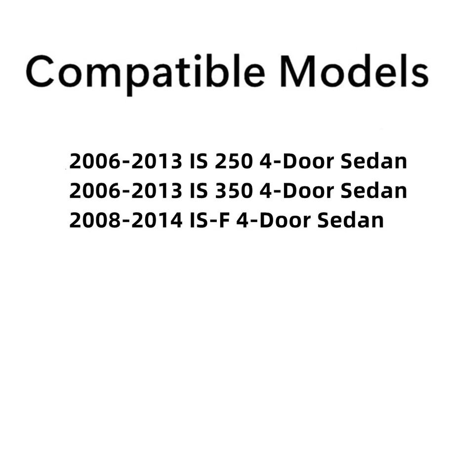 Fits 06-13 Lexus IS250 IS350 08-14 Lexus IS-F 4D Sedan Back Window Glass Heated Foto 3 de 4