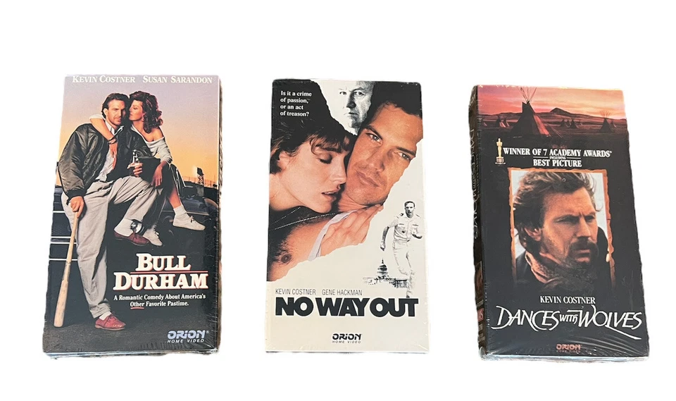 The Best of Kevin Costner 3 VHS Box Set - Dances With Wolves Bull Durham No Way - Image 3 of 4