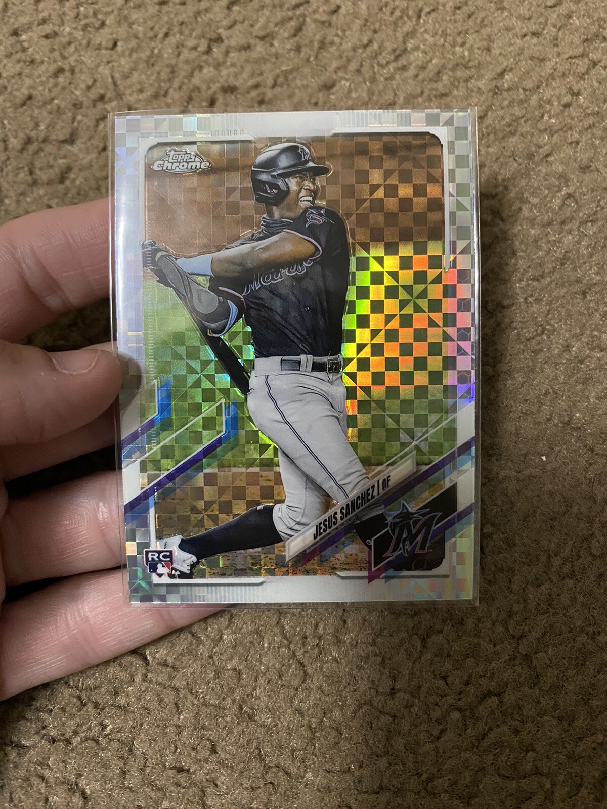 2021 Topps Chrome X-Fractor Jesus Sanchez - Marlins RC