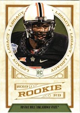 Justice Hill 2019 Legacy Football Rookie RC #180 Baltimore Ravens Oklahoma St