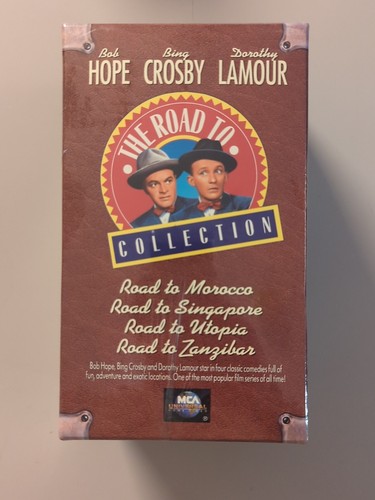 4VHS Sealed Box Set The Road To Collection Bob Hope, Bing Crosby, Dorothy Lamour - Picture 1 of 6
