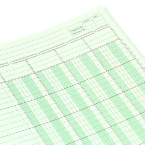 Columnar Pad, 4 Columns, 11 x 8.5 Inches, 50 Sheets eBay