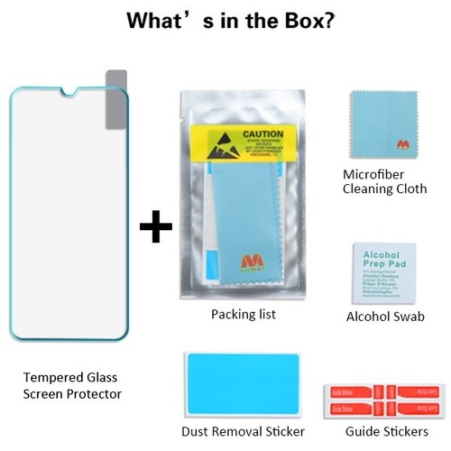 For Samsung Galaxy A50 Premium Tempered Glass Screen Protector Guard 9H Clear - Picture 4 of 7