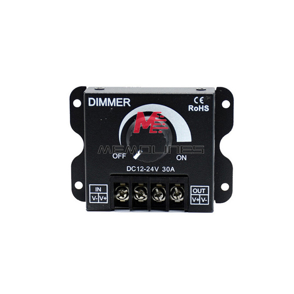 DC 12V 24V 8A/30A Adjustable Brightness Controller Switch