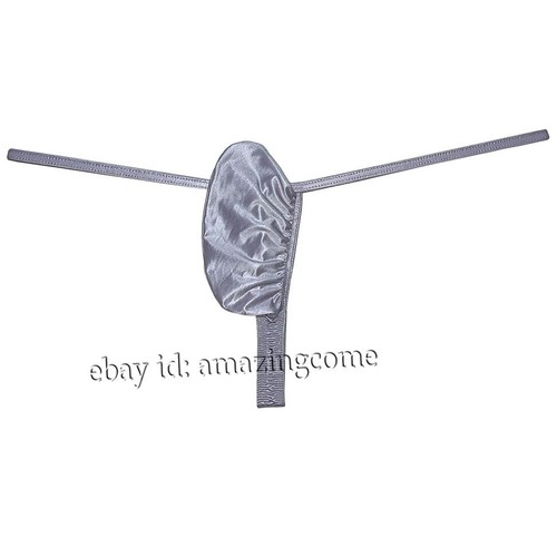 Men Push-out G-string Underwear Enhance Pouch Bikini Thong Shiny T-back Lingerie - Picture 6 of 37