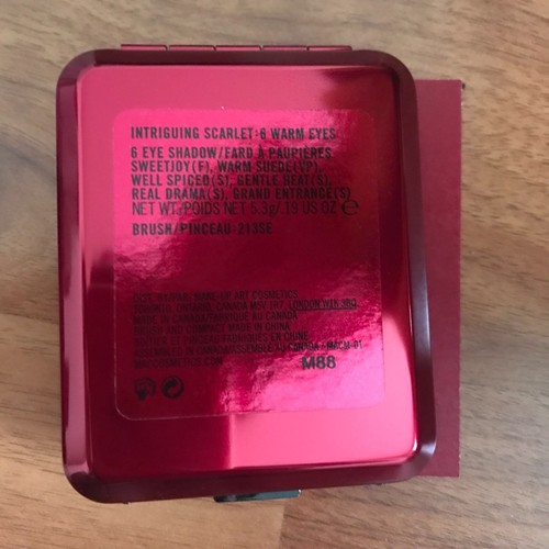 NEU IN OVP, MAC Intriguing Scarlet: 6 Warm Eyes Palette, Rare, Discontinued, Ltd Ed - Bild 4 von 4
