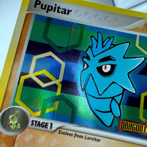 Pokémon Karte Pupitar 58/101 TCG Reverse Holo Ex Dragon Frontiers MP VG kostenloser Versand - Bild 6 von 7