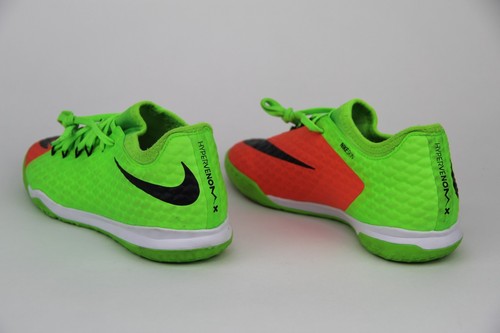 Nike HypervenomX Finale II IC Indoor Soccer Shoes Green Orange 852572-308 SZ 6 - Picture 3 of 12