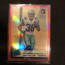 Tony Pollard 2019 Donruss Optic Pink Rated Rookie #187  Dallas Cowboys 