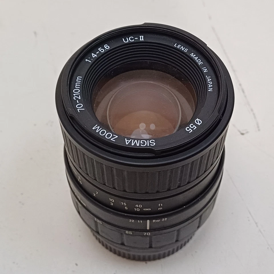 Sigma Zoom 70-210mm F4-5.6 UC-II Lens [BOXED] 55mm 1:4-5.6 made in Japan Manual - Photo 3/4