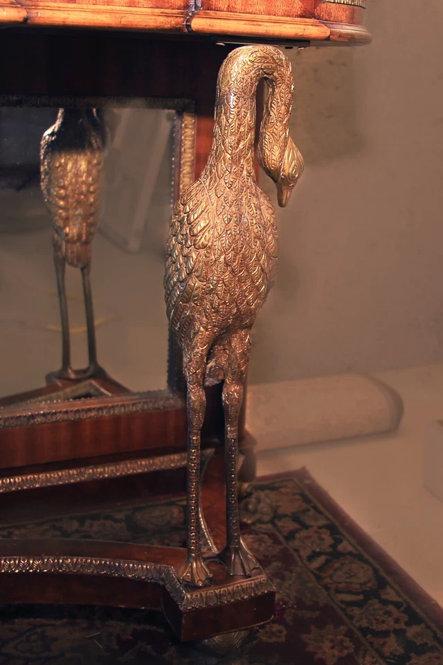 IMAGINA FIESTAS CON ESTE Espejo Consola Antiguo Art Deco y Cisnes/Gosey Foto 3 de 4