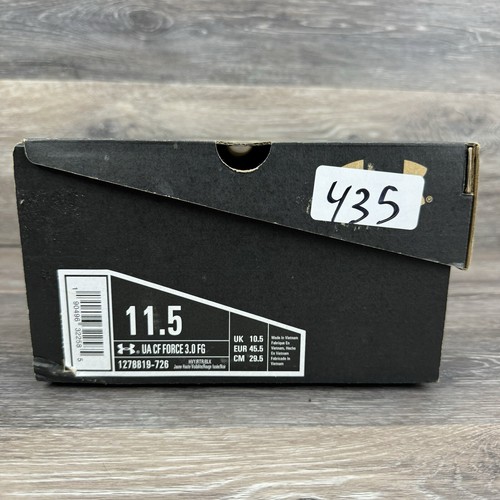 Under Armour Soccer Cleats Men Size 11.5 UA CF Force 3.0 FG Shoes Lace up Green - Picture 15 of 15