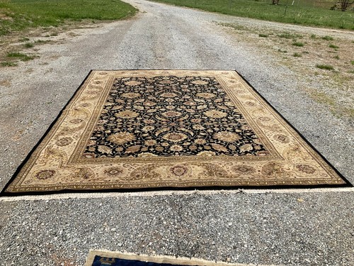 10'4" X 14'2" Indo Per'sian Floral Handmade Wool Rug - Picture 2 of 14
