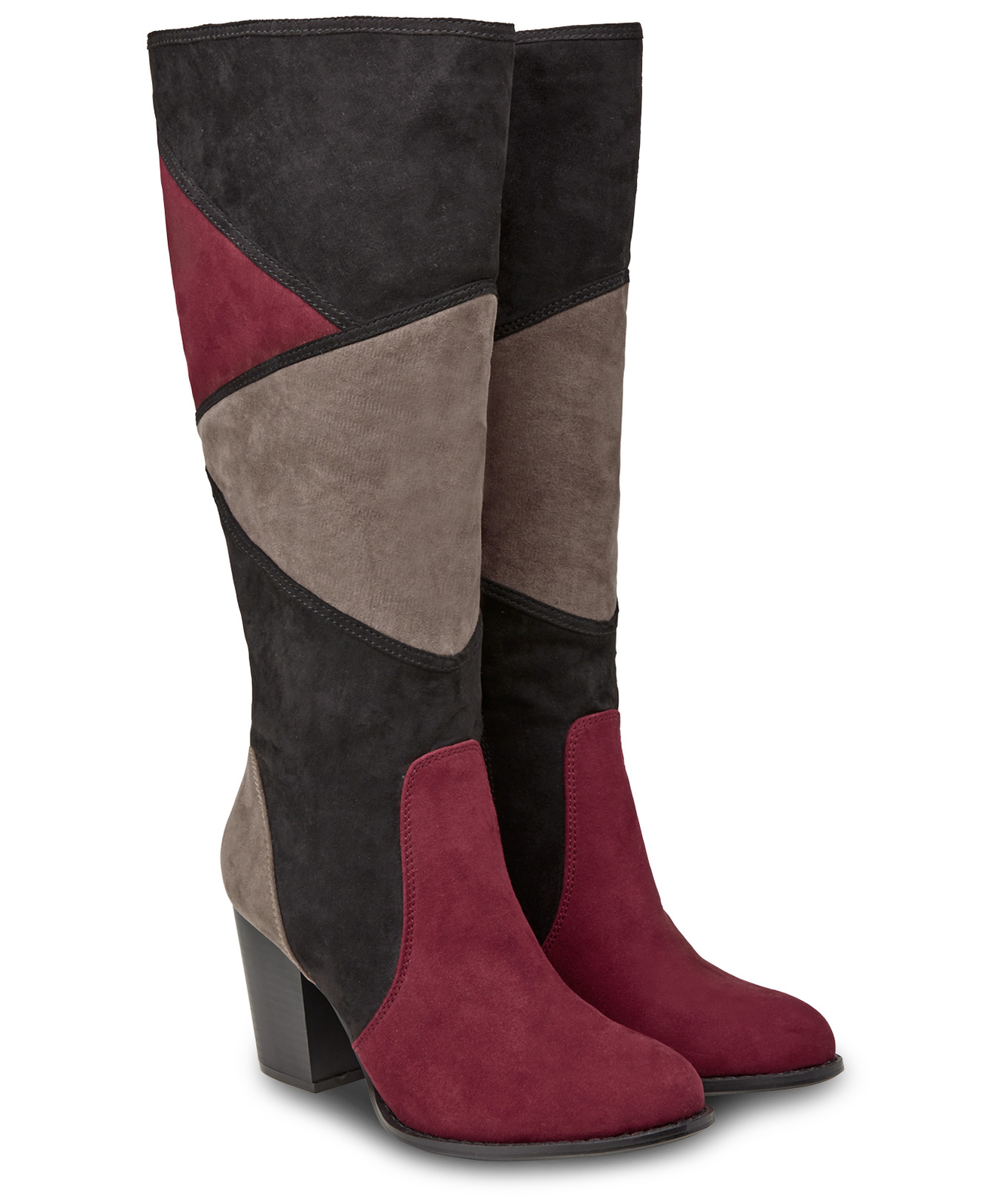 Joe Brauns Damenschuhe Patchwork Knee High Stiefel ROT MulticolouROT 8 Joe Brauns Damenschuhe Patchwork Knee High Stiefel ROT MulticolouROT 8
