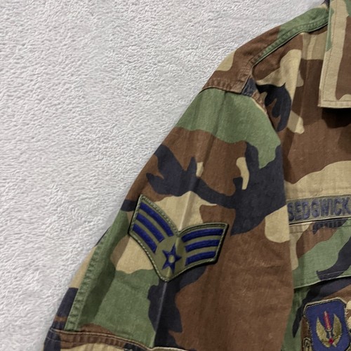 Military Jacket Mens M Short US Air Force Combat Coat Woodland Camo Nato Europe - Picture 6 of 11