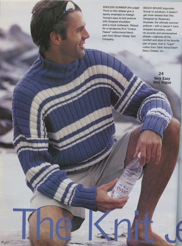 Vogue Knitting International Magazine Special 2002 Men Collector's - 42 Patterns - Picture 23 of 24