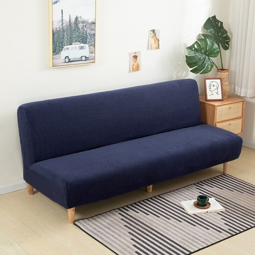 Large Without Armrests Stretch Folding Futon Cover Dust-proof Elastic Removable - Bild 15 von 26