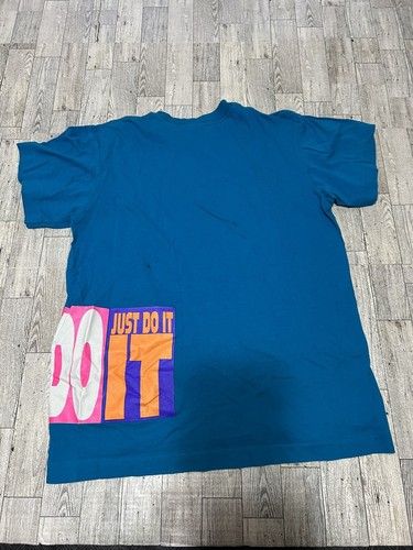 Vintage 1990s Nike Grey Tag Just Do it T-shirt YOUTH Large Preowned - Picture 8 of 12