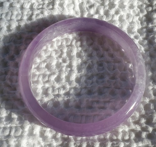 Vintage Icy Lavender Jadeit Jade Armreif Armband 63,5 mm Grade A - Bild 10 von 24