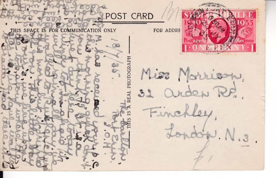 ISLE OF MAN POSTCARD 1935 KGVI REAL PHOTOGRAPH SPALDRICK BEACH BRADDA HEAD eBay