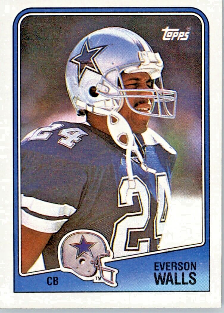 1988 Topps Football #268 Everson Walls - Dallas Cowboys