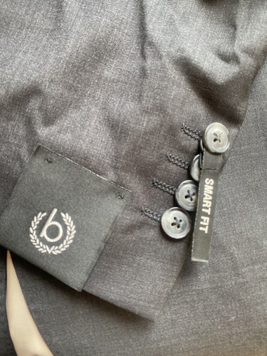 Bugatti Men's grey Smart Fit Suit Jacket Only Navy 50R - Picture 2 of 7