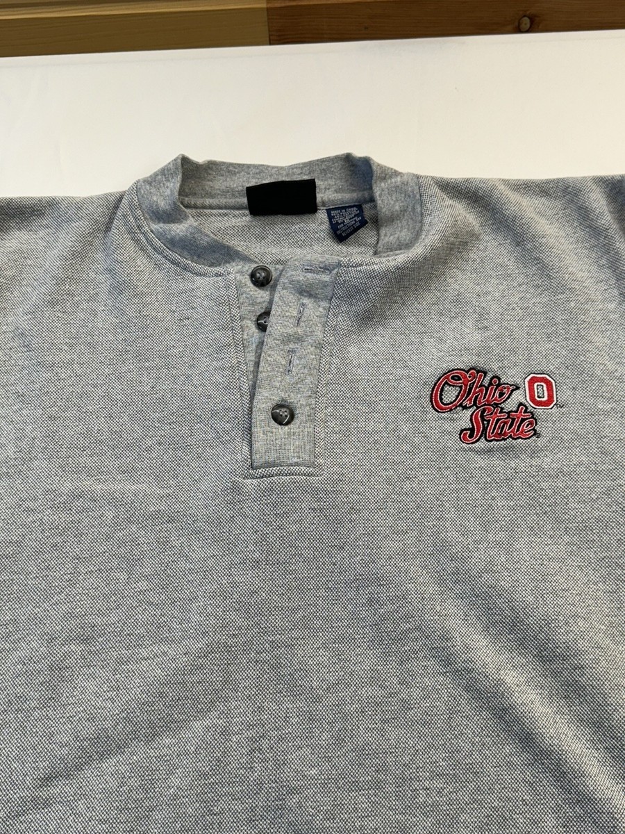 VTG Crable Sportswear Ohio State Buckeyes Embroidered Shirt Gray