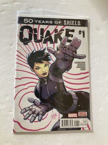 50 Years of Shield QUAKE #1 DAVID NAKAYAMA Cover 1st Daisy Johnson Comic Book - Picture 3 of 6