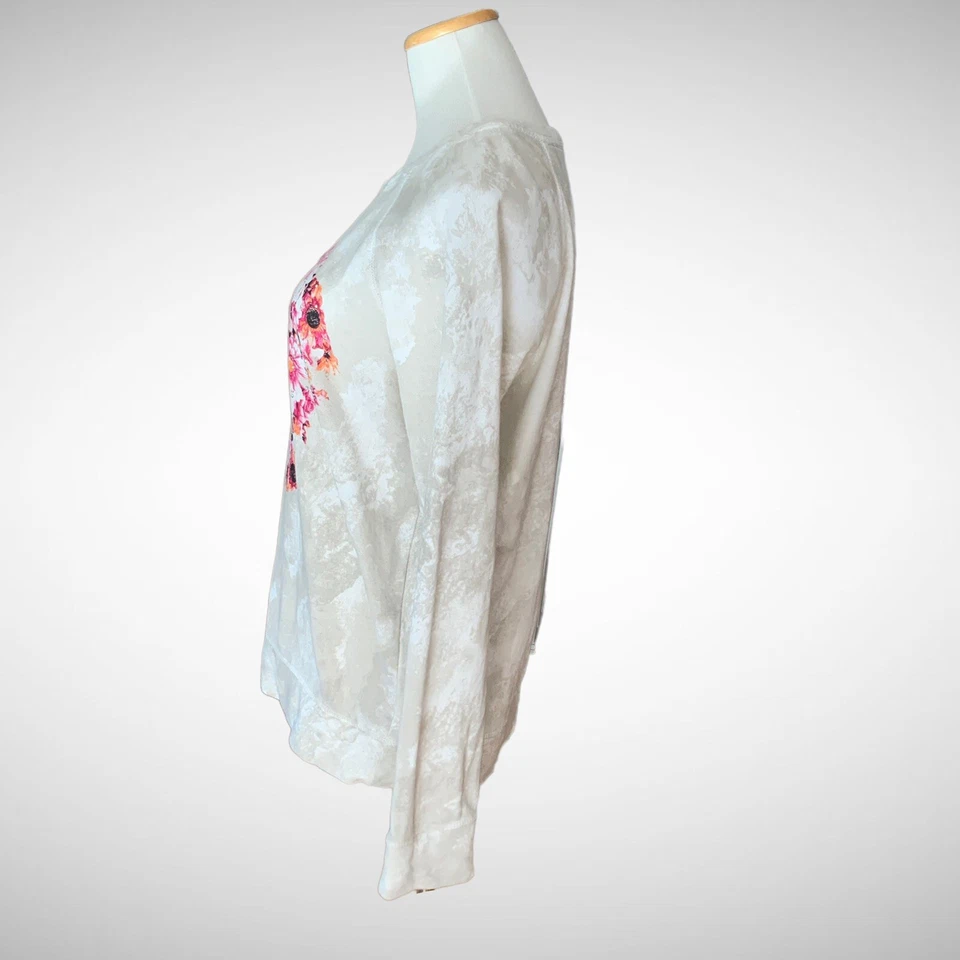 Толстовка Style & Co Sport из 100% хлопка с заклепками в виде сердца, размер M - Изображение 2 из 4