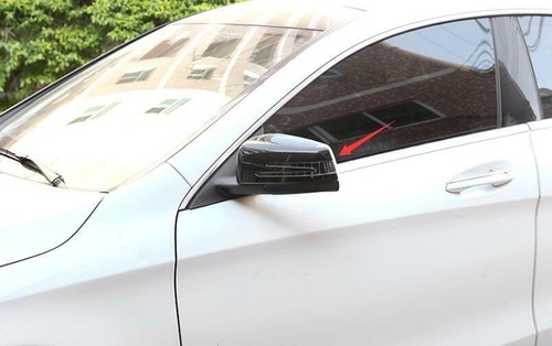 Carbon Fiber Rear View Side Mirror Cover Trim For Benz C-Class W204 2010-2014 - Imagen 2 de 10
