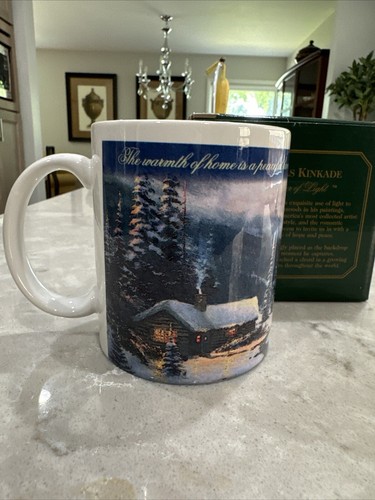 Thomas Kinkade The Warmth Of Home Coffee Mug NEW! - Picture 3 of 9