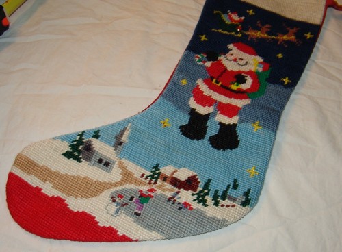 Big Arrow Co Weihnachtsstrumpf Nadelspitze Weihnachtsmann 19 Zoll Schlittenrentier - Bild 4 von 7