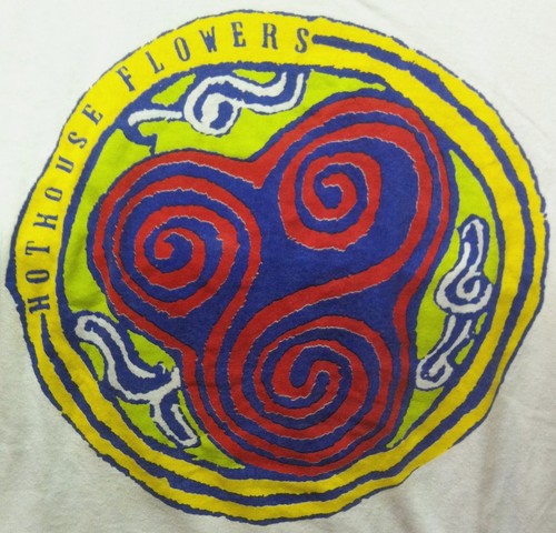 HOTHOUSE FLOWERS 1980's 80's RARE ORIGINAL VINTAGE WHITE SHIRT IRELAND U2 - Picture 1 of 8