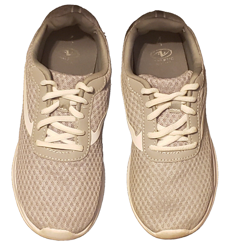 ATHLETIC WORKS – Girl’s Silver Gray Sneakers – Size: Youth 4 - Picture 4 of 8