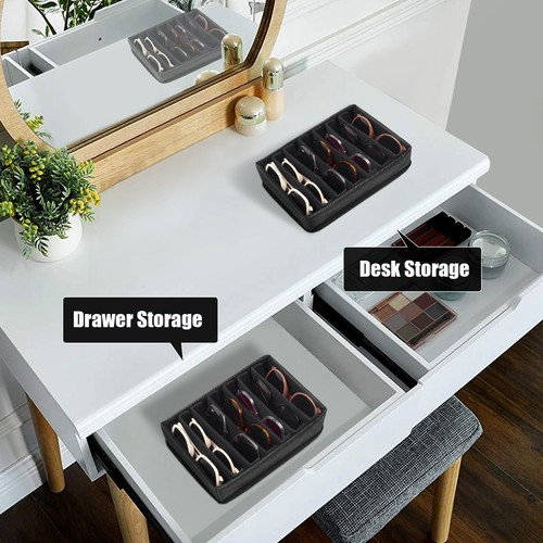 Bukere Sunglasses Organizer Tray, Adjustable Glasses Display Case for Multipl... - Picture 6 of 6