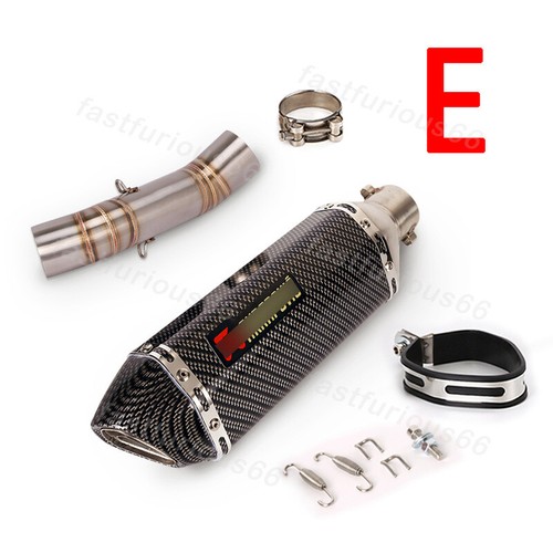 Puntas silenciadoras de tubo de enlace medio sistema de escape para Honda CBR500R CB500F CB500X 17-25 - Imagen 9 de 14