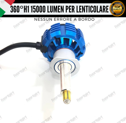 KIT FULL LED H1 360° GRADI 15000L CANBUS SPECIFICO PER FARI LENTICOLARI BIANCO - Picture 5 of 9