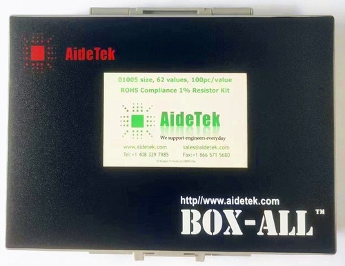 AideTek SMD 01005 Size 62 values 100pcs EIA E-96 1% 1/32W Resistor kit in BOXALL - Bild 8 von 8