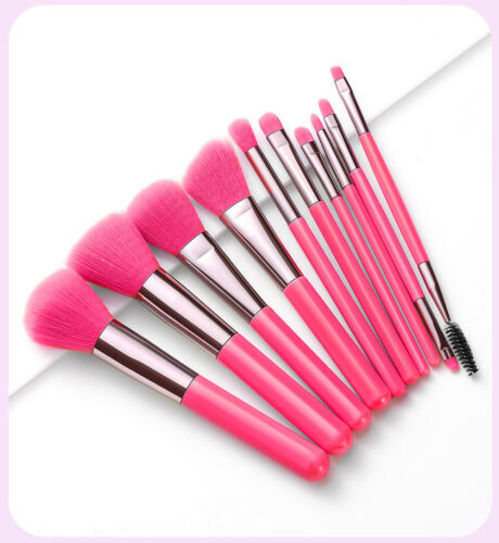 Eyeshadow Brushes 10Pcs Set Eye Makeup Travel Portable Eyeliner Eyebrow Brushes - Picture 23 of 33