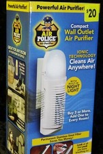 **NEW**💡BulbHead Air Police Advanced Ionic Air Purifier (White) Odor Eliminator