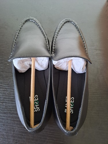 Planet Tanzy Shoes Womens Size 6.5 Black Leather Slip On Comfort Loafers Flats - Picture 7 of 9