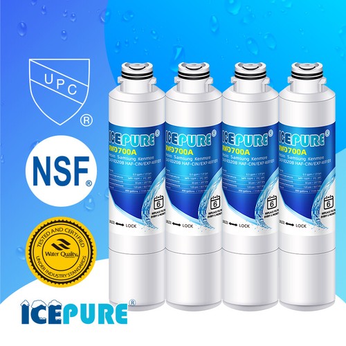 4 Pack Fit for Samsung HDX FMS-2 RF260BEAESR/AA HAFCIN Water Filter - Picture 3 of 12